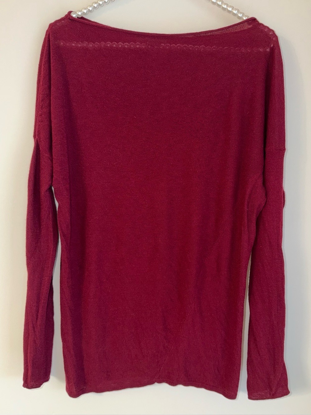 Vince Lightweight Sheer Long-Sleeve Knit Sweater-medium/beautiful wide open neck